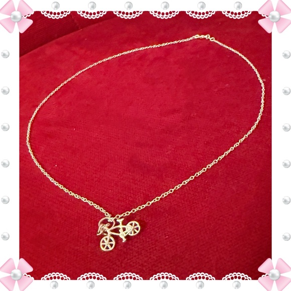 Jewelry - Necklace & pendant / charm - bicycle - sterling silver. Great condition. 18-20”